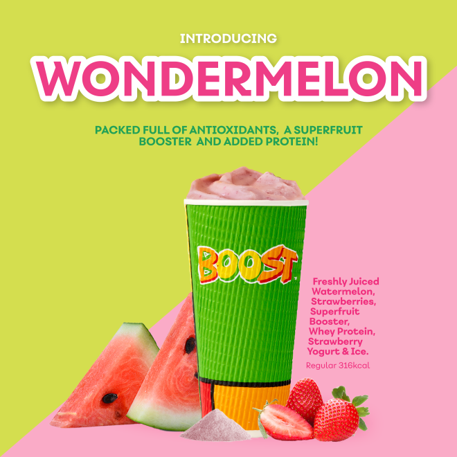 INTRODUCING WONDERMELON - Boost Juice – UK